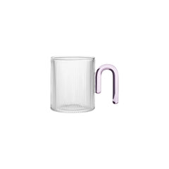 Karaca Miracle Kaffeetasse mit rosa Henkel, 320 ml