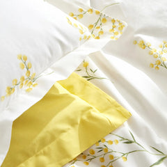 Karaca Home Loretta Bettwäsche-Set für Doppelbett Gelb aus 100 % Baumwolle