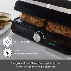 Karaca Toastmaster Inox Kontaktgrill & Sandwich-Toaster, 2000 W