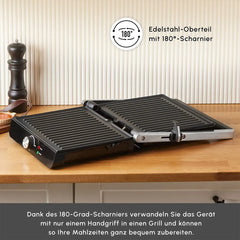 Karaca Toastmaster Inox Kontaktgrill & Sandwich-Toaster, 2000 W