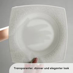 Karaca Fine Pearl Roma 58-Teiliges 12-Personen Geschirrset