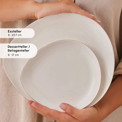 Karaca Streamline Saki Platin 59-teiliges Tafelbesteck für 12 Personen
