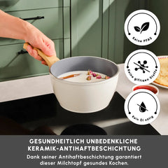 Karaca Swiss Crystal 18 cm Milchkännchen – Creme | PFAS-frei & Induktionstauglich