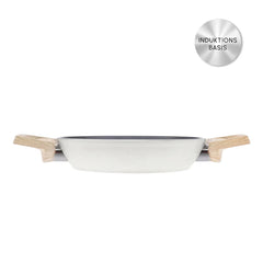 Karaca Swiss Crystal 20 cm Tiefe Bratpfanne – Creamy | Induktion