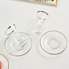 Karaca Sydney Platin 12-teiliges Teeservice für 6 Personen