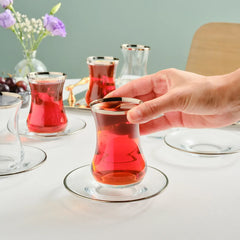 Karaca Sydney Platin 12-teiliges Teeservice für 6 Personen