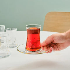 Karaca Yusufcuk Gold Teeservice für 6 Personen, 12-teilig