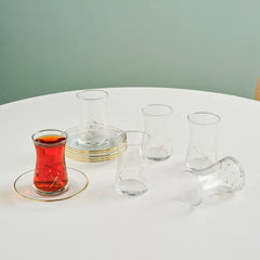 Karaca Yusufcuk Gold Teeservice für 6 Personen, 12-teilig