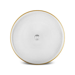 Karaca Jest Rim – 7-teiliges Kuchen-/Servierplatten-Set für 6 Personen (Gold)