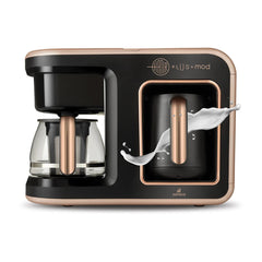 Karaca Hatır Plus Mod 5 in 1 Essential Kaffee- & Teemaschine, 1400 W, Rosie Brown