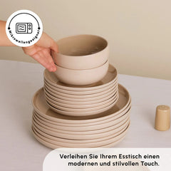Karaca Geschirrset Creme für 8 Personen, 36-teilig