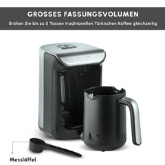 Hatır Köz Türkische Kaffeemaschine mit Röstfunktion – Anthrazit