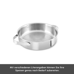 Karaca 3 Ply Culinara Kochgeschirr-Set aus Edelstahl, 8-teilig