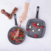 Karaca Azul Bio Granit Grillpfanne und Pfanne