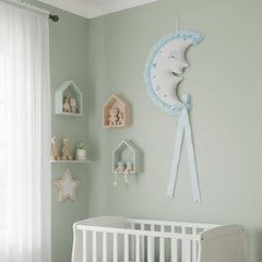 Babyzimmer Deko „Halbmond“ – Blau