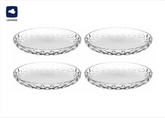 Leonardo Teller Cucina Optic 18 cm, 4 Stück,Transparent
