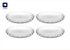 Leonardo Teller Cucina Optic 18 cm, 4 Stück,Transparent