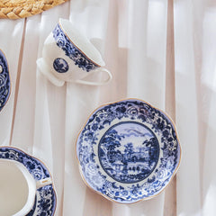 Karaca Blue Odyssey – 6-teiliger Kaffeetassen-Satz (80 ml) in stilvollem Blau