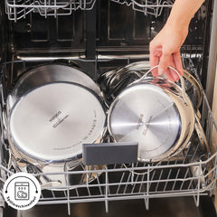 Karaca 3 Ply Culinara Kochgeschirr-Set aus Edelstahl, 8-teilig