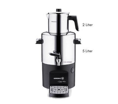 Korkmaz Çayşef Elektrischer Samowar – Silber, 5 L + 2 L