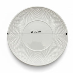 Porzellan Fruchtschale – Weiss, Ø41 cm, Modell „Golf“