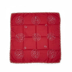 Gelin-Schleier Rot – ca. 80x90 cm traditioneller Brautschleier mit Pailletten für Henna-Abend oder Hochzeit