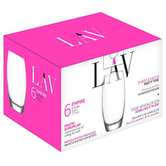 LAV Empire Trinkgläser Set – 6-teilig, 510 ml