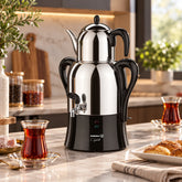 Samovar Korkmaz Caykolik A341-04 Noir Acier Inoxydable