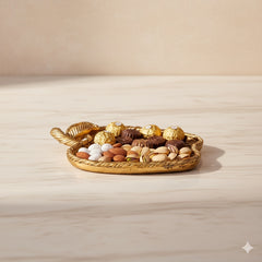 Karaca Nova Apple – Dekorativer Teller in Apfelform aus Polyserin (17 × 19,7 cm)