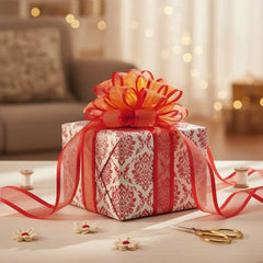 Organza Satinband Rot– 25 mm Breite (Preis pro Meter)