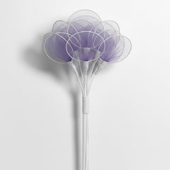 12 Stk. Delikate Deko-Picks „Lila Tüllzauber“ – 13 cm, ideal für Gastgeschenke & Braut-Accessoires