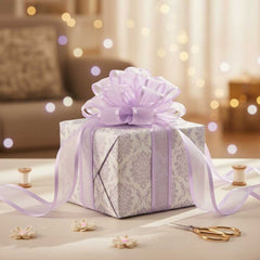 Organza Satinband Lila – 25 mm Breite (Preis pro Meter)