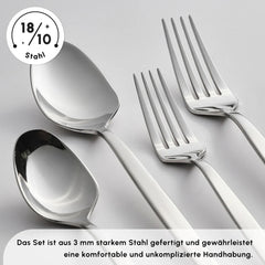 Thor Elegance Besteckset für 12 Personen, 84-teilig