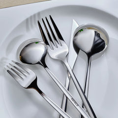 Karaca Orion Platin Besteckset, 84-teilig für 12 Personen