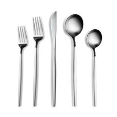 Karaca Orion Silver Besteckset, 60-teilig für 12 Personen