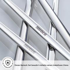 Karaca Orion Silver Besteckset, 60-teilig für 12 Personen