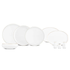 Karaca Stream Bone Sunset Gold Tafelservice, 53-teilig