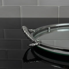 Versilbertes grosses klassisches Ovales Tablett, 37x23cm