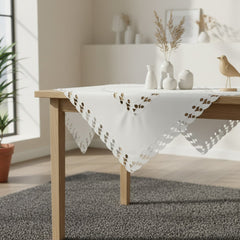 „Pure Classic“ Tischdecke – Cremeweiss, Eckig