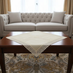 Tischdecke „Natural Linen“ – Ecru, Leinen-Optik