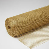 Tüll Glitter Lurex Grob – Gold | Glänzender Netzstoff für Deko & Kostüme (Preis pro Meter)