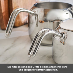 Karaca Urban Midi Teekannen-Set aus Edelstahl, 3-teilig