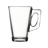 Pasabahce Vela Teeglas mit Henkel, 2er Set, Latte Macchiato, Irish Coffee, Punsch, Glühwein, Heiße Schokolade 250ml