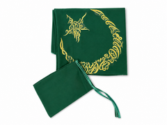 Bestickter Chiffon-Bräutigamsschleier – Hennaabend-Schultertuch mit Handschuh-Set