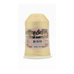 Altınbaşak Polyester-Spitzengarn 100 g, 6-fach, Nr. 50, Farbe: 303 hell Gelb