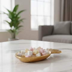 Karaca Nova Pine – Dekorativer Teller in Ananasform aus Polyserin (9,3 × 19,3 cm)