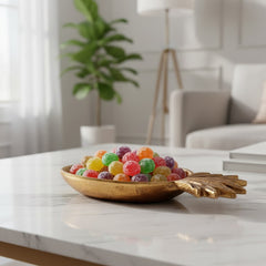 Karaca Nova Pine – Dekorativer Teller in Ananasform aus Polyserin (9,3 × 19,3 cm)