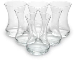 LAV Asena 6x Turkish tea glasses, tea glass set