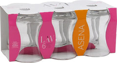 LAV Asena 6x Turkish tea glasses, tea glass set