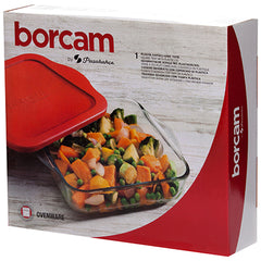 Pasabahce 59034 Borcam mit Deckel 1PCS Quadratische Schale